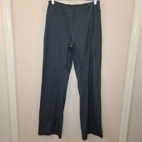Yogipace Pants 31 Women Dark Gray Pull On Bootcut Pocket Stretch Yoga Workout - Picture 1 of 12